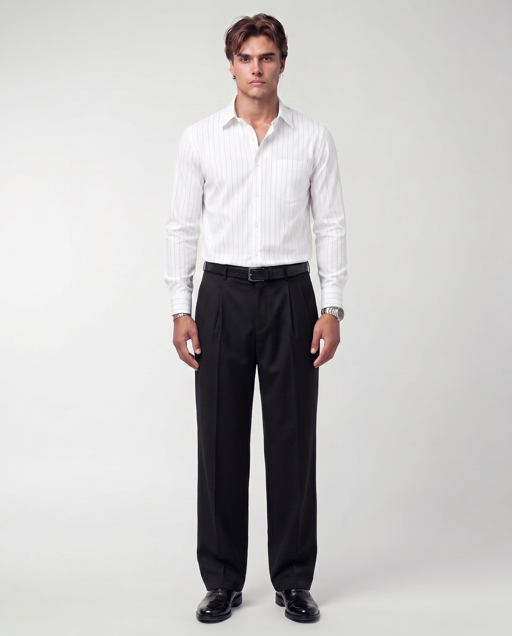 Midnight Black Tailored Trousers