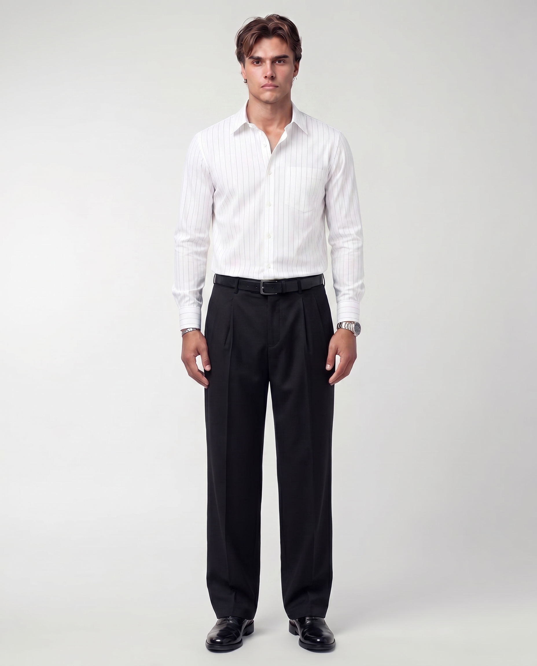 Midnight Black Tailored Trousers