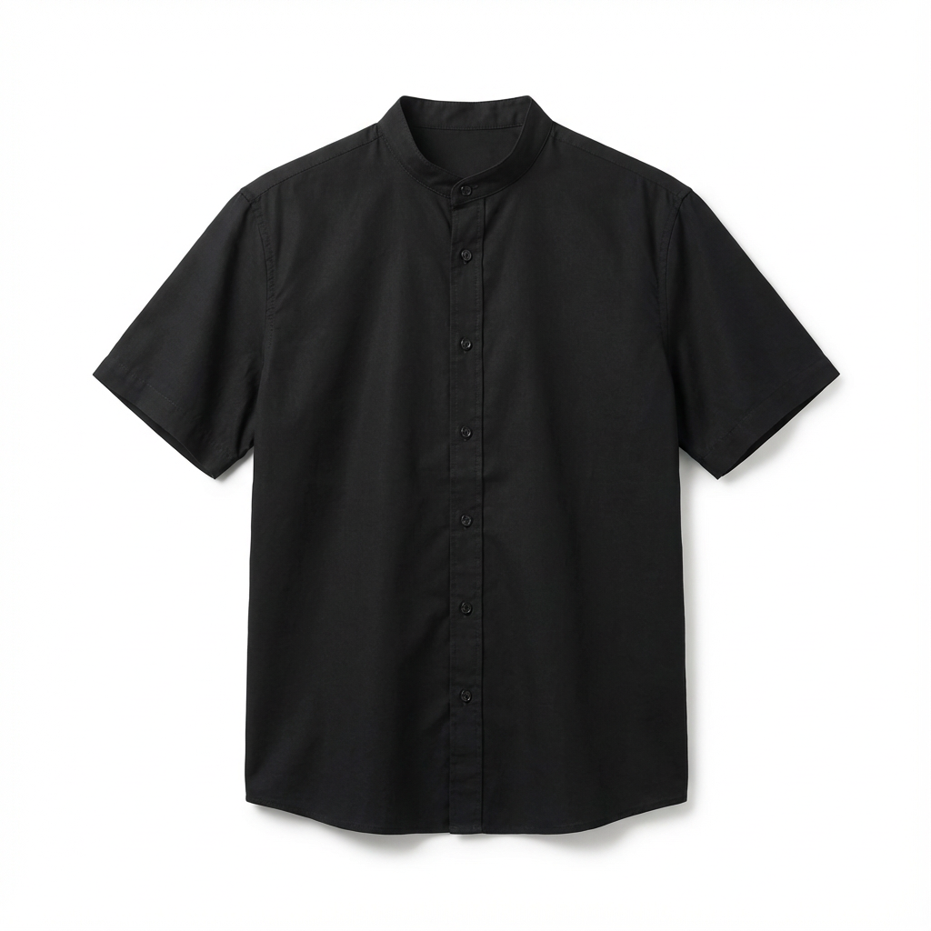 Black Oversized Linen Shirt