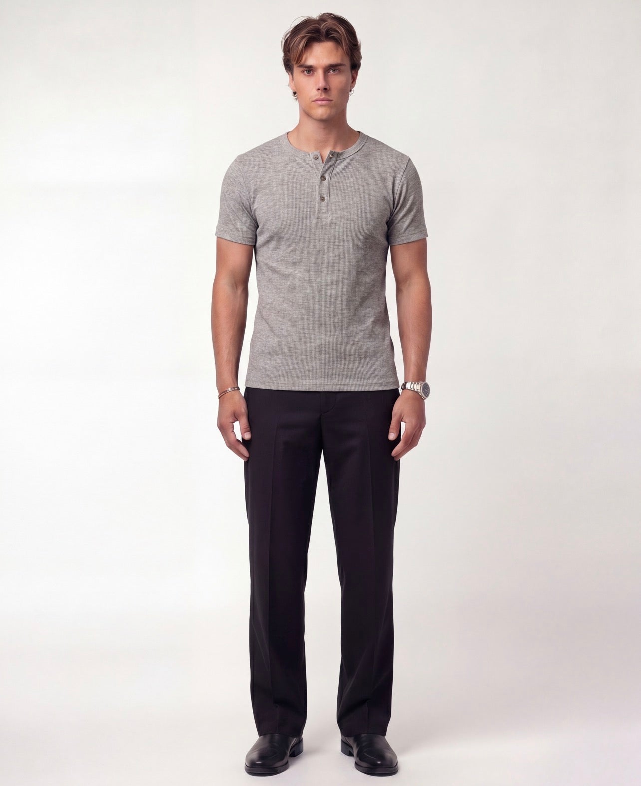 Slate Grey Henley