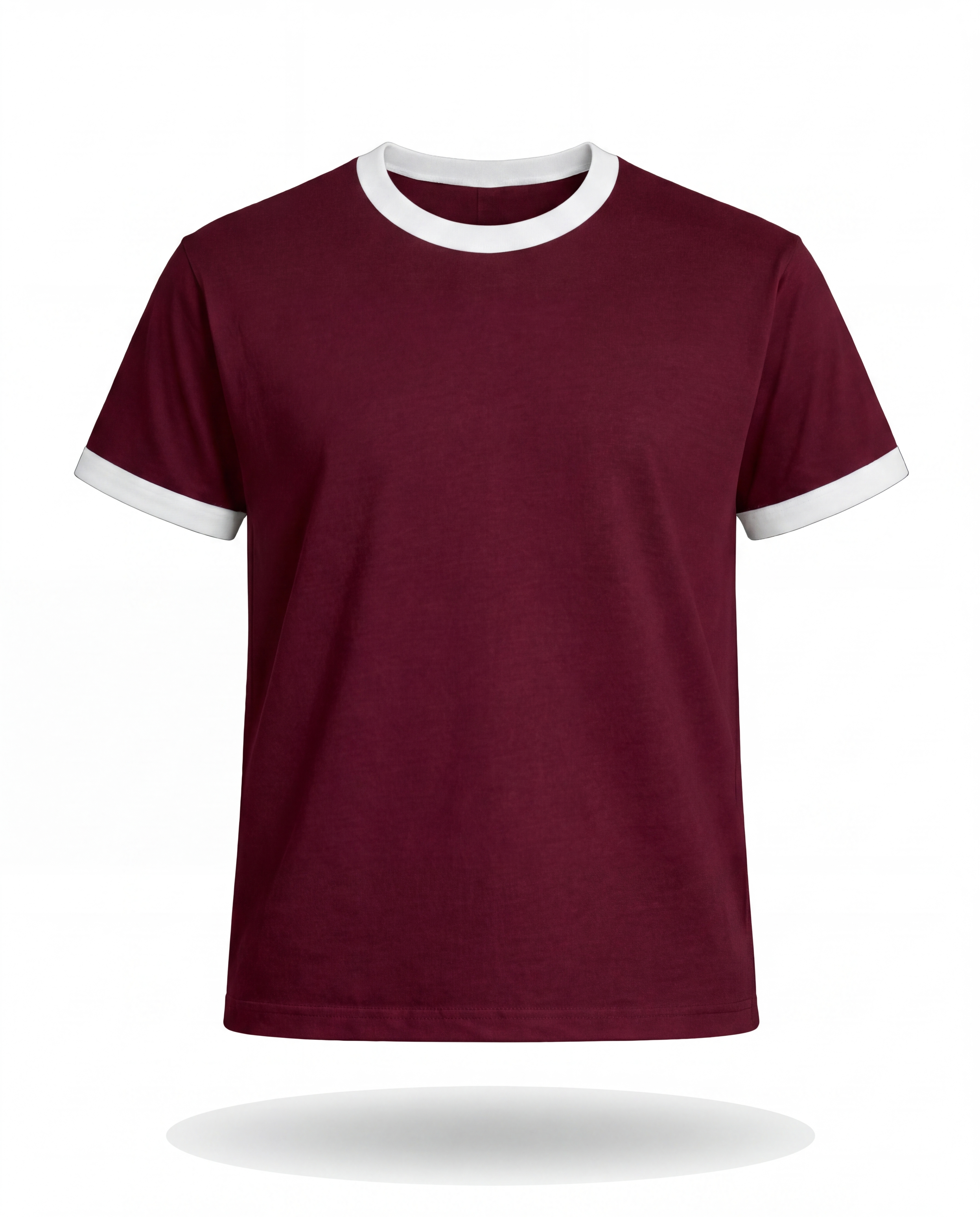 Studio Burgundy Ringer Tee