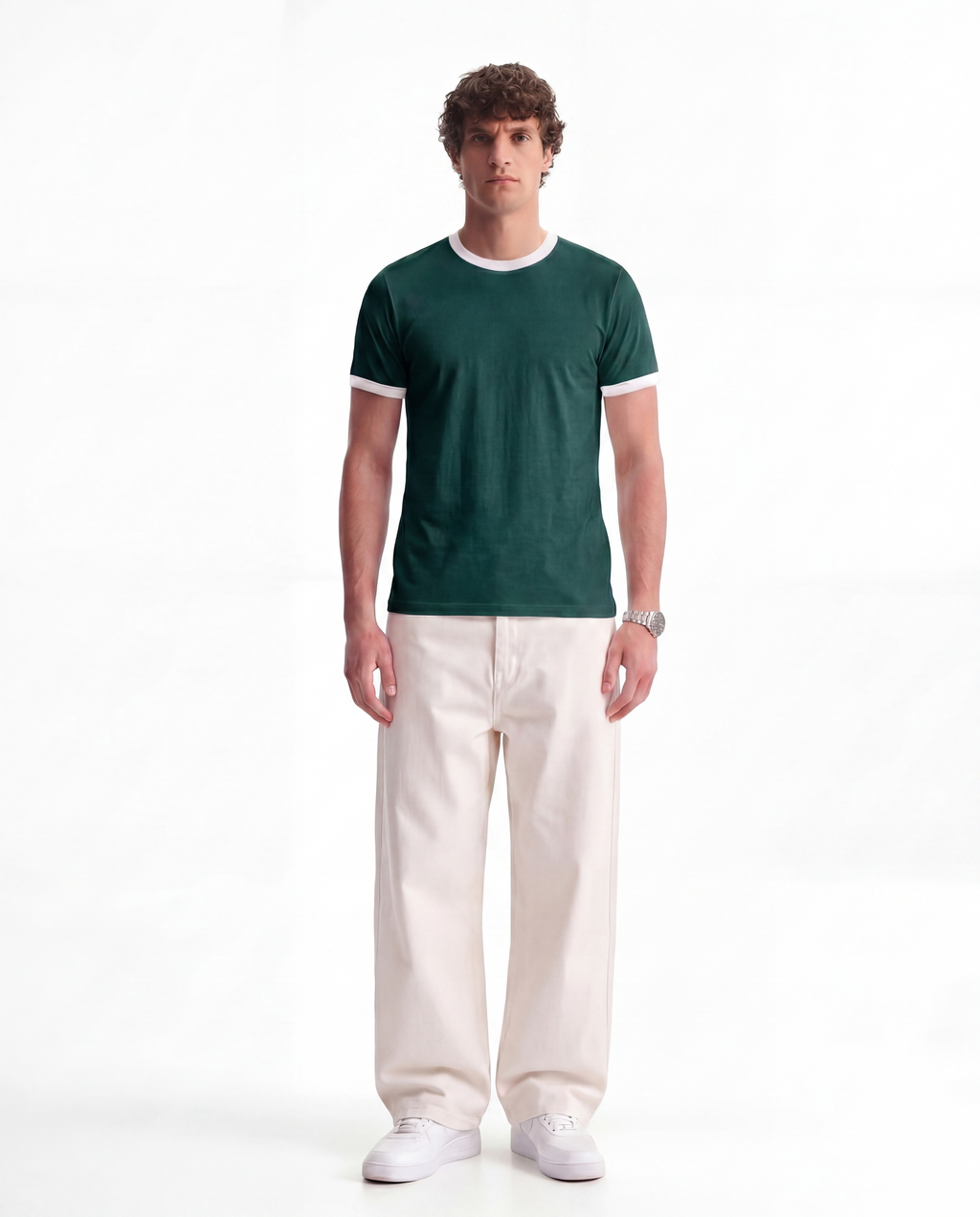 Studio Green Ringer Tee