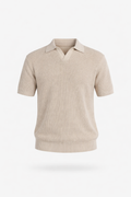 Sandstone Beige Knit Polo