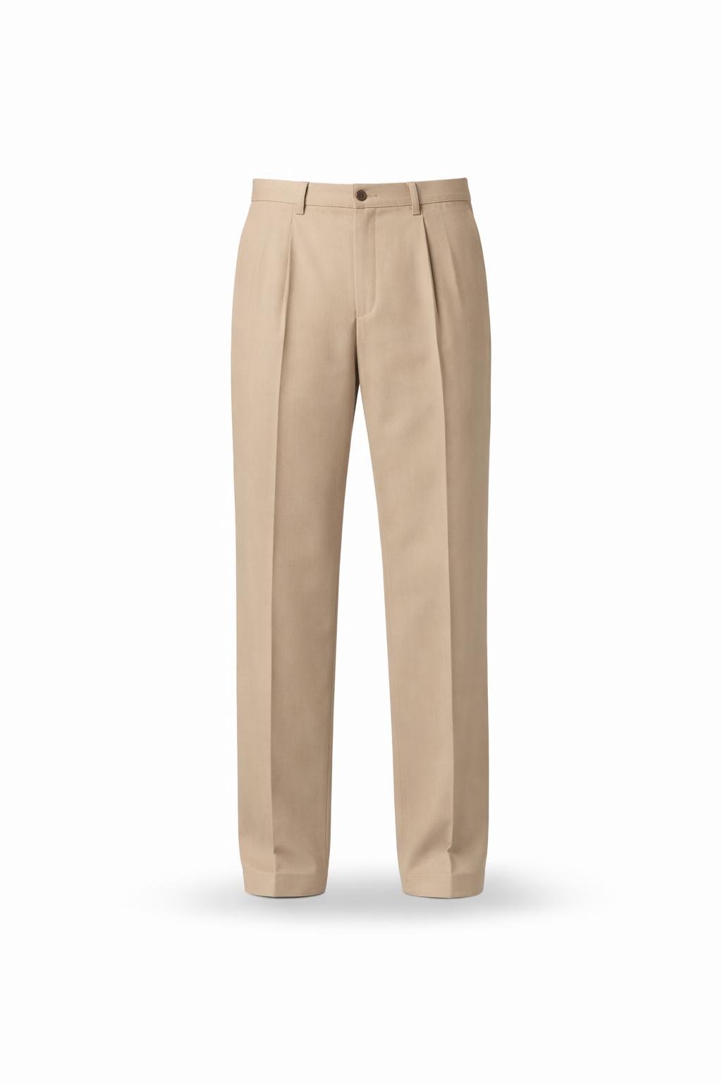 Beige Tailored Trousers