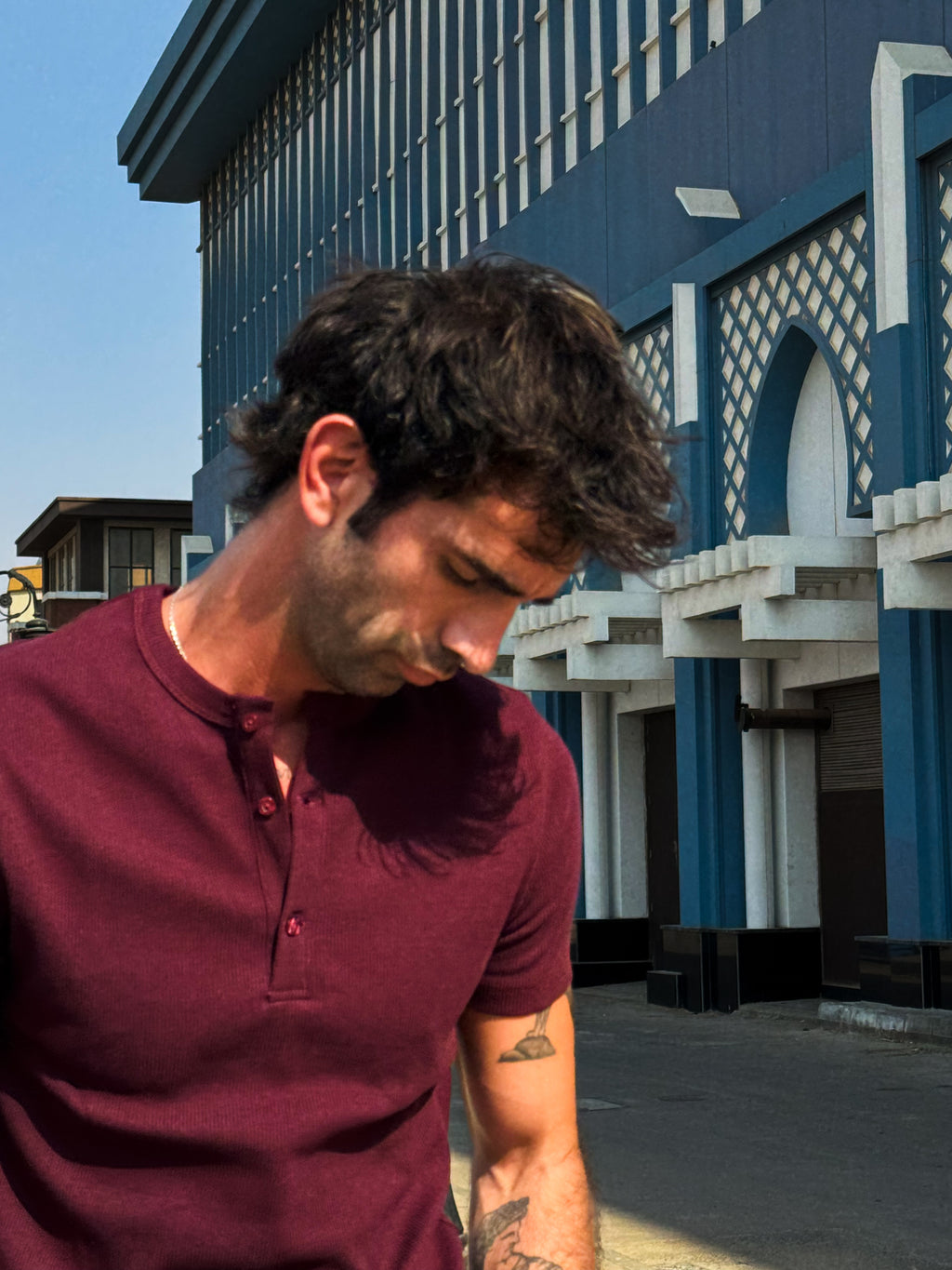 Bordeaux Burgundy Henley