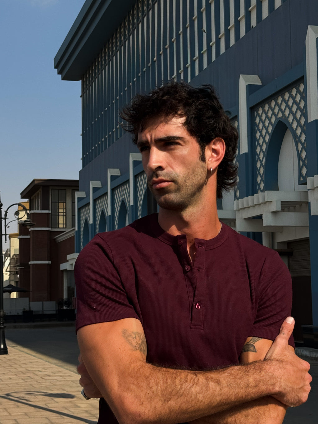 Bordeaux Burgundy Henley