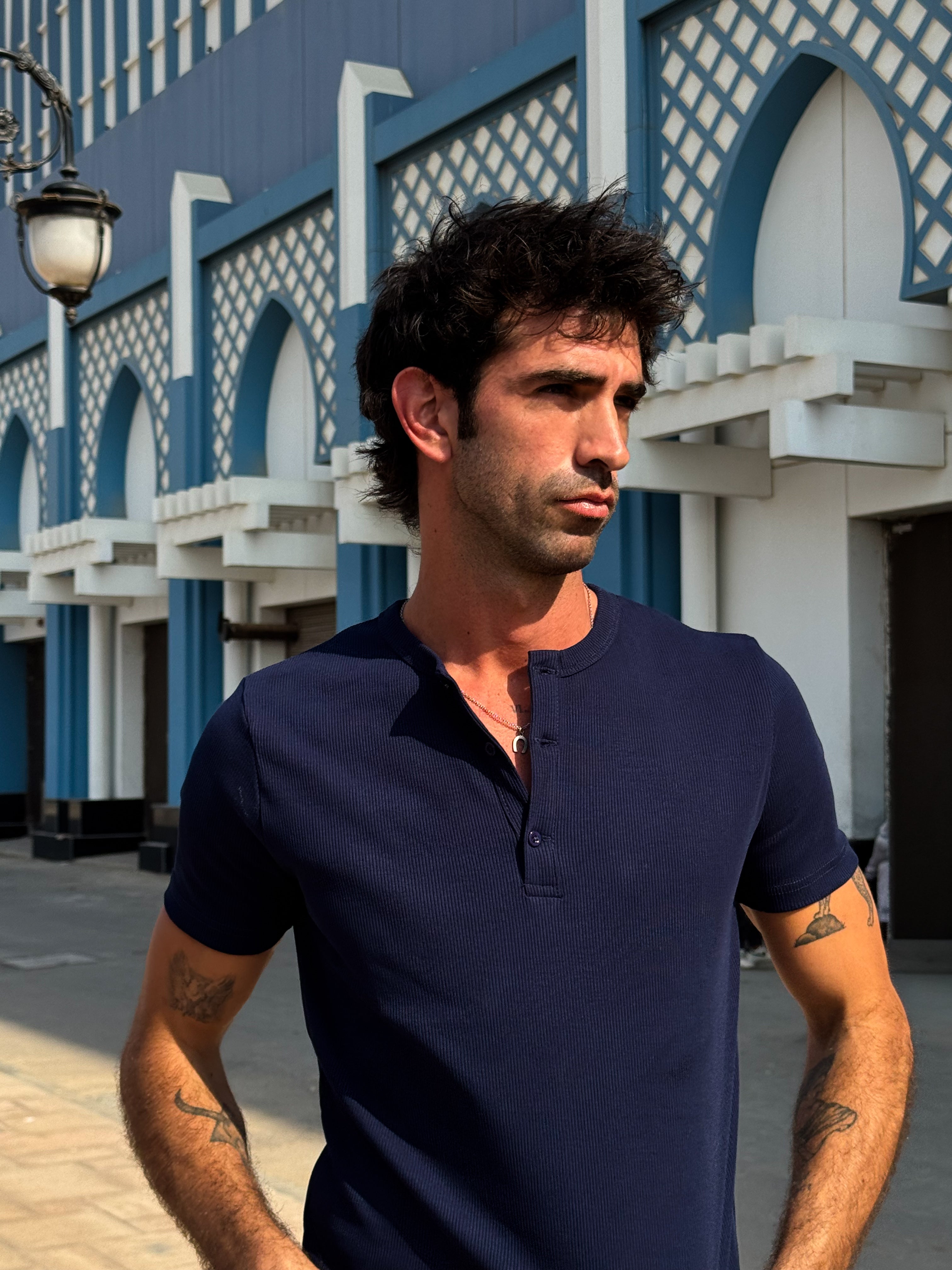 Deep Navy Henley