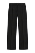 Midnight Black Tailored Trousers, flat lay front
