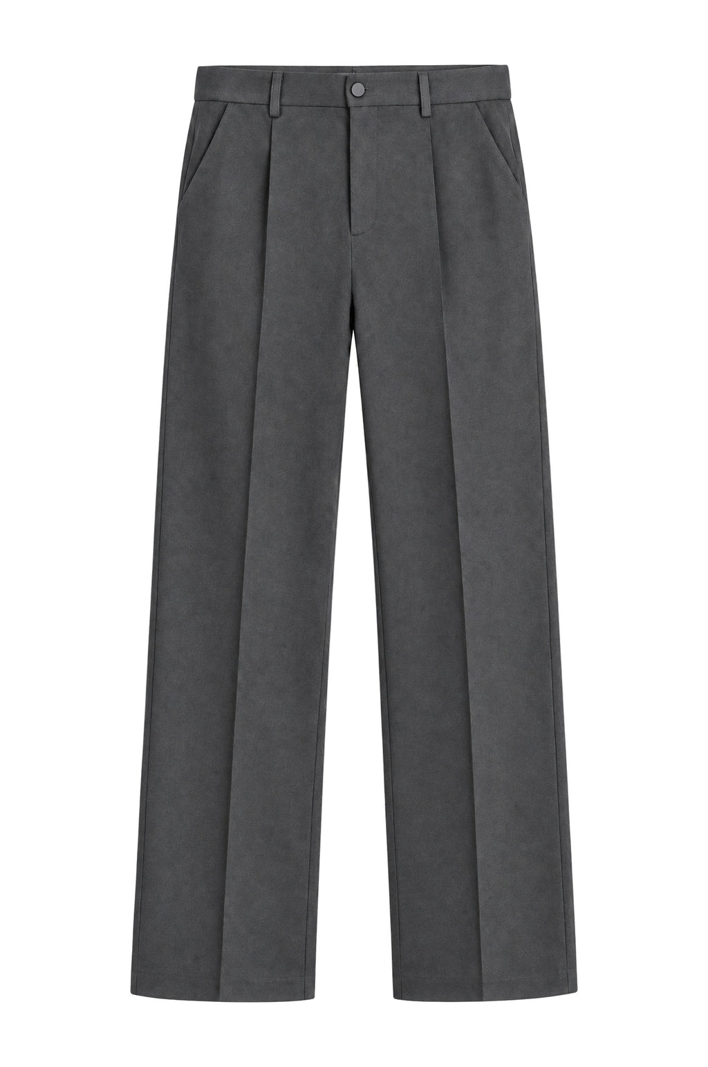Slate Grey Tailored Trousers, flat lay front