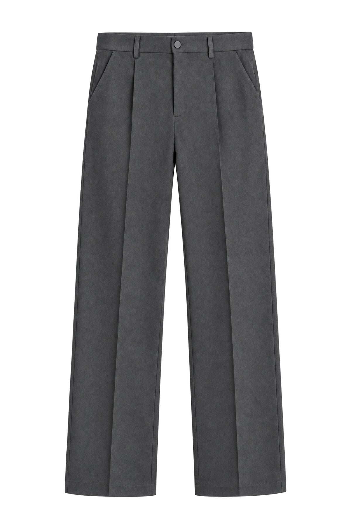 Slate Grey Tailored Trousers, flat lay front