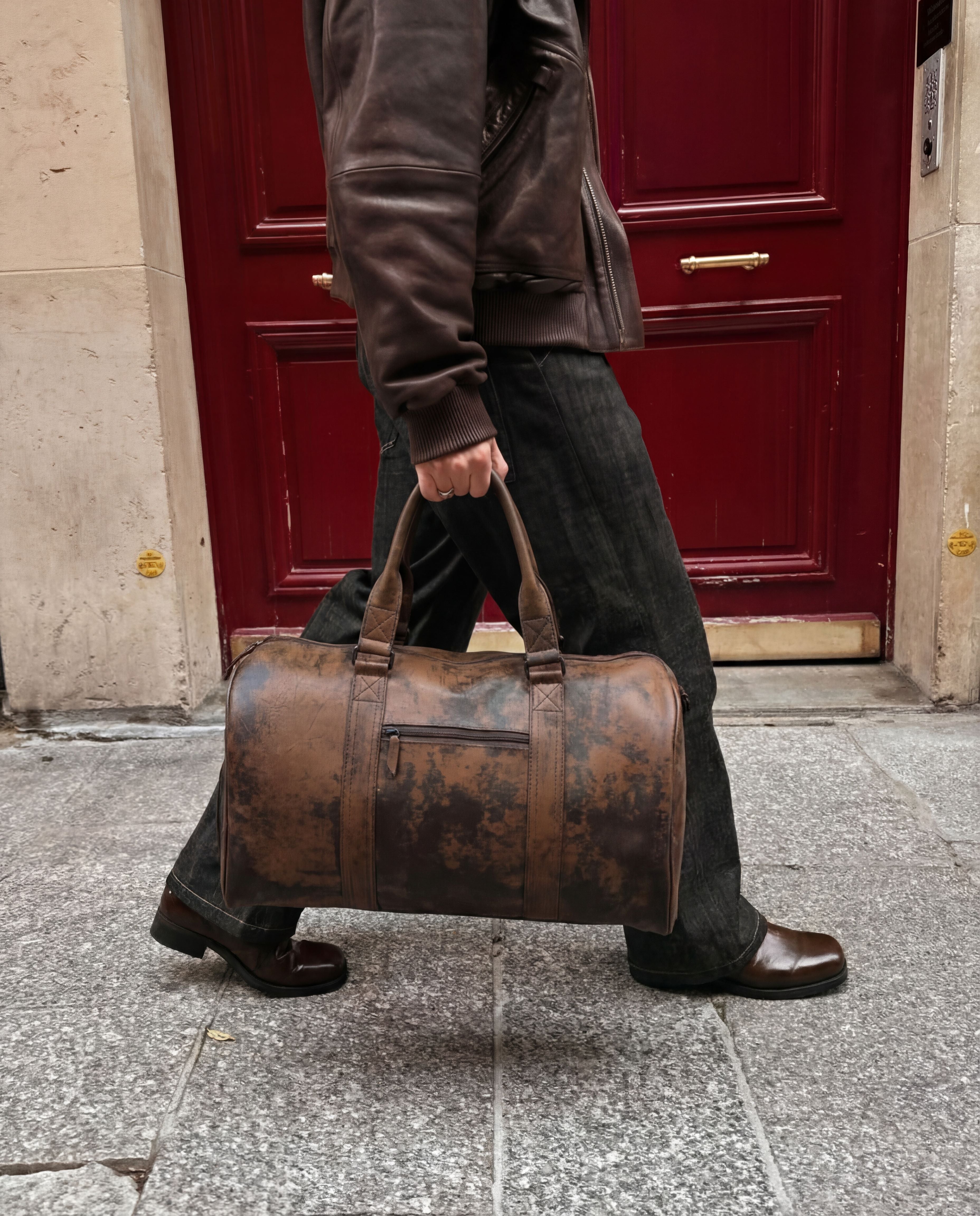 The Signature Duffle – Chestnut Brown