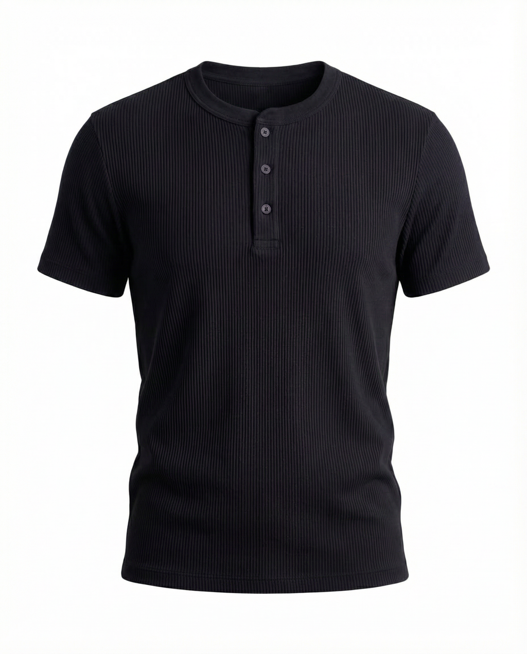 Midnight Black Henley