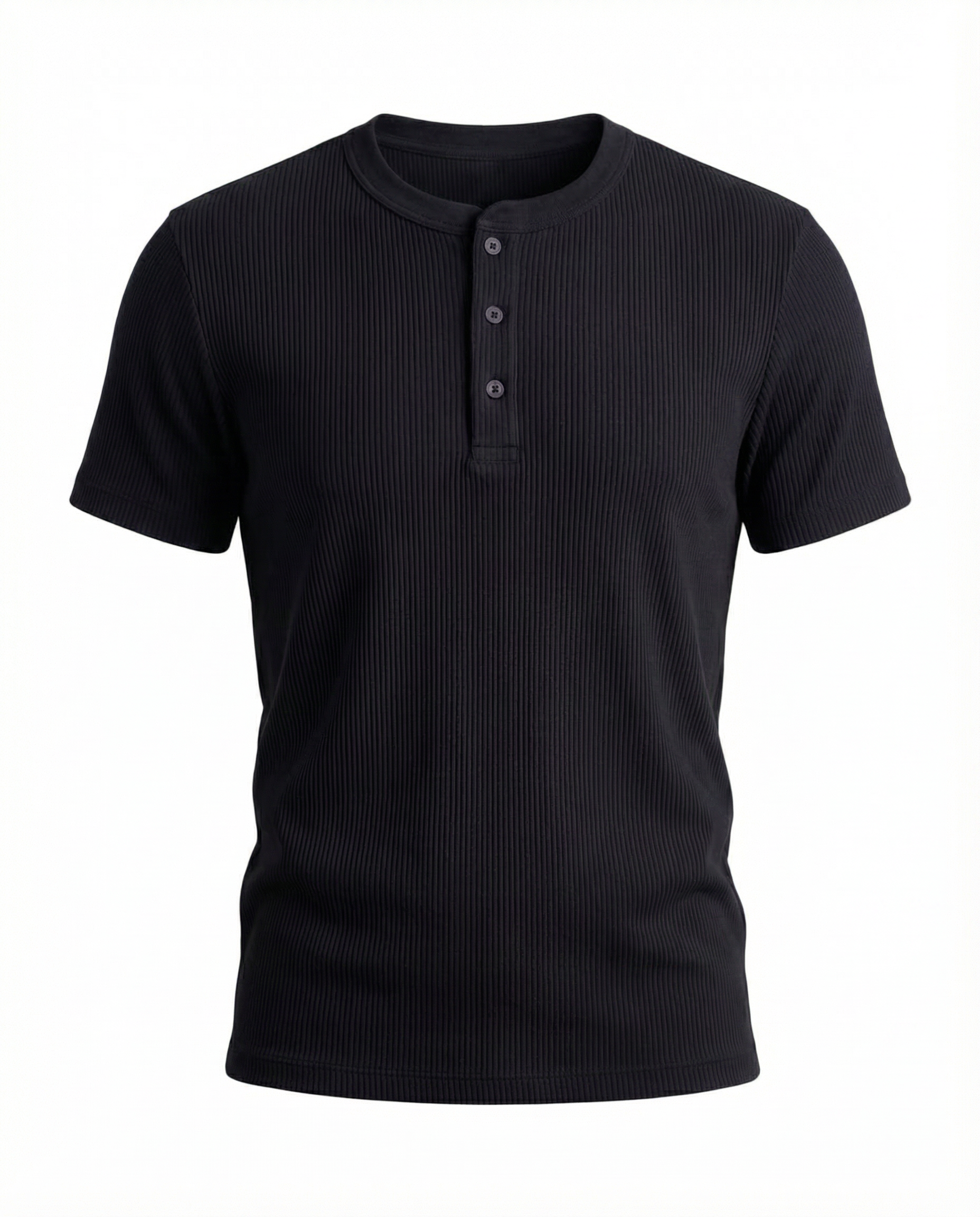 Midnight Black Henley