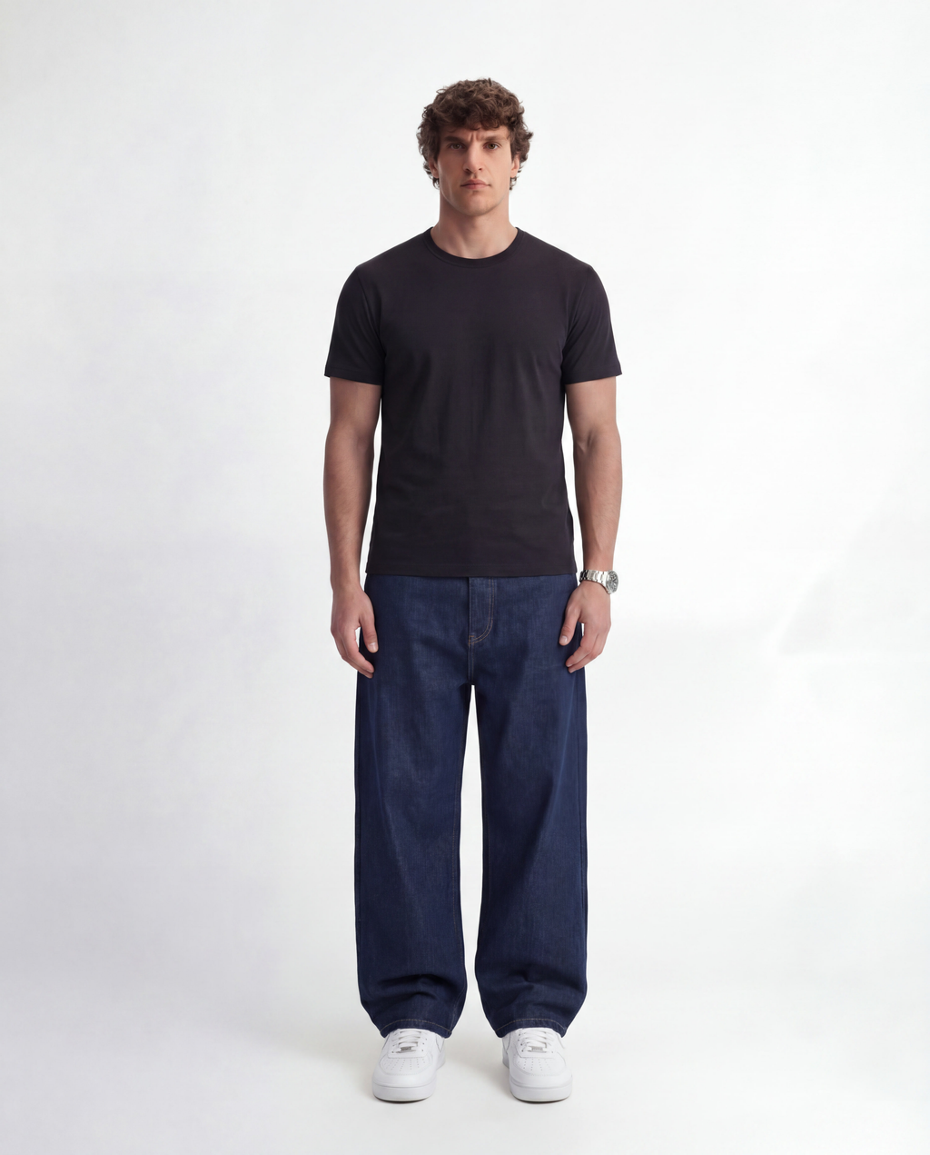 Black Heavyweight Basic Tee