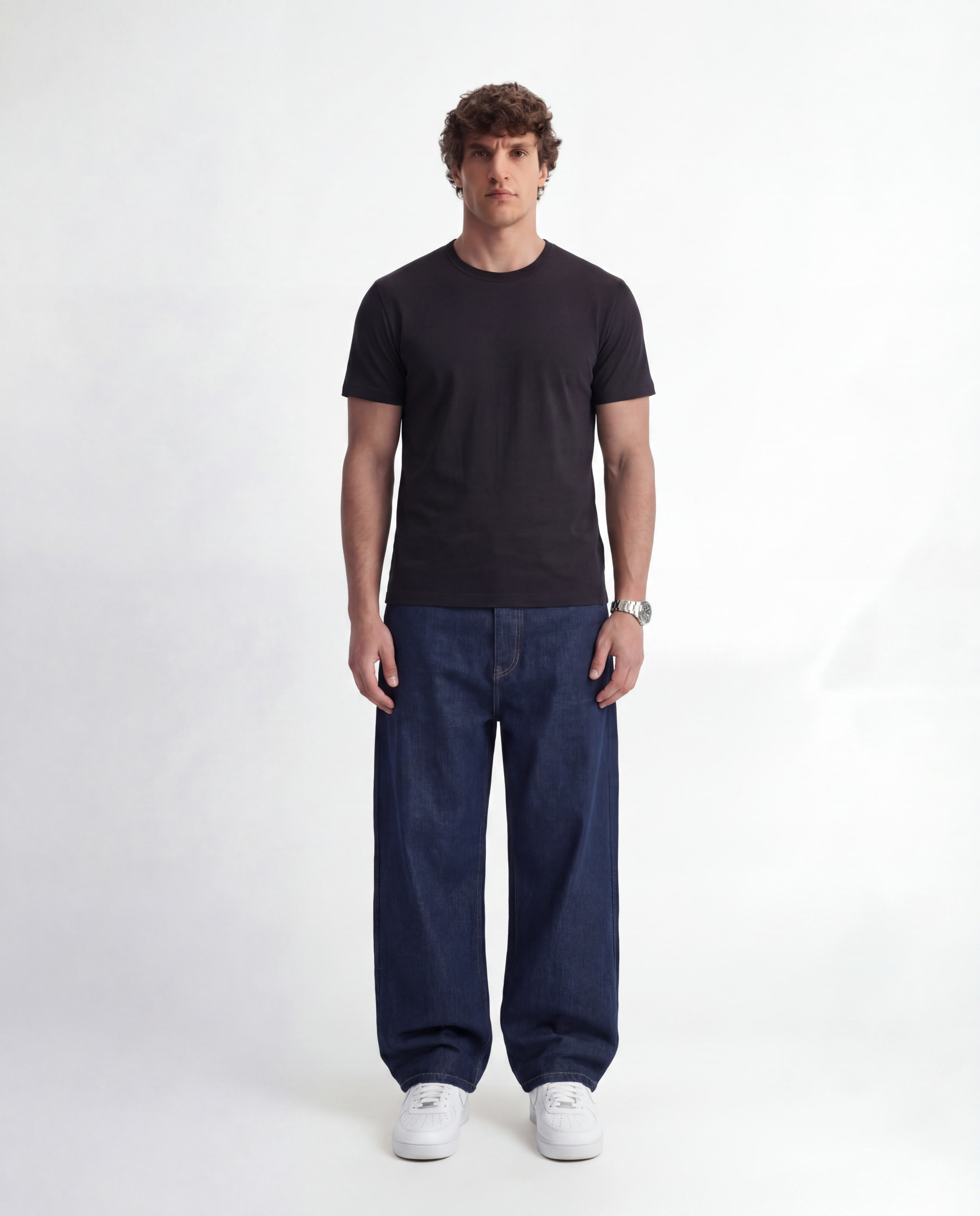 Black Heavyweight Basic Tee