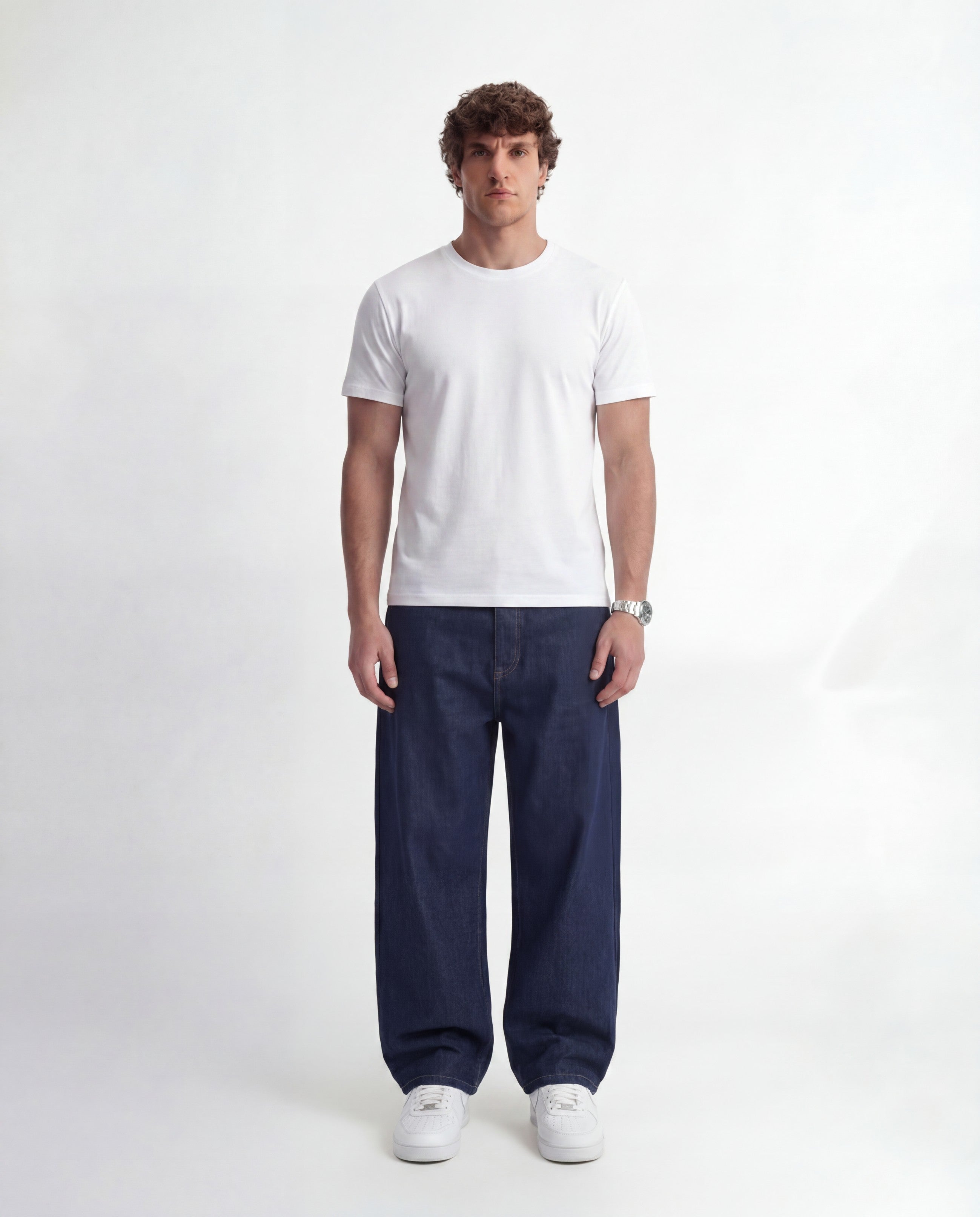 White Heavyweight Basic Tee