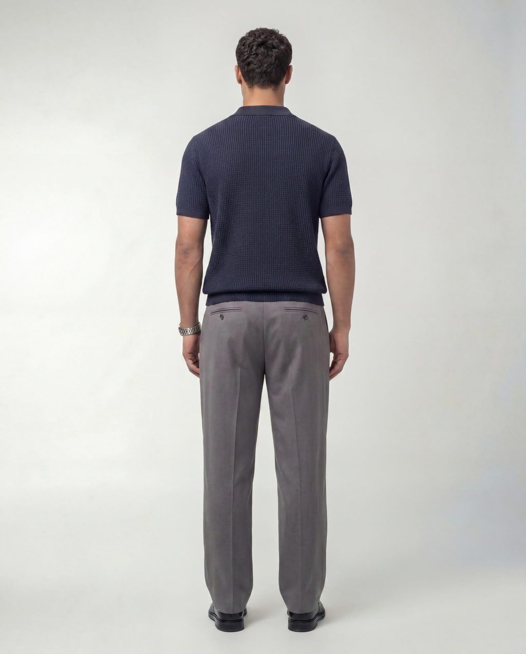 Riviera Navy Knit Polo