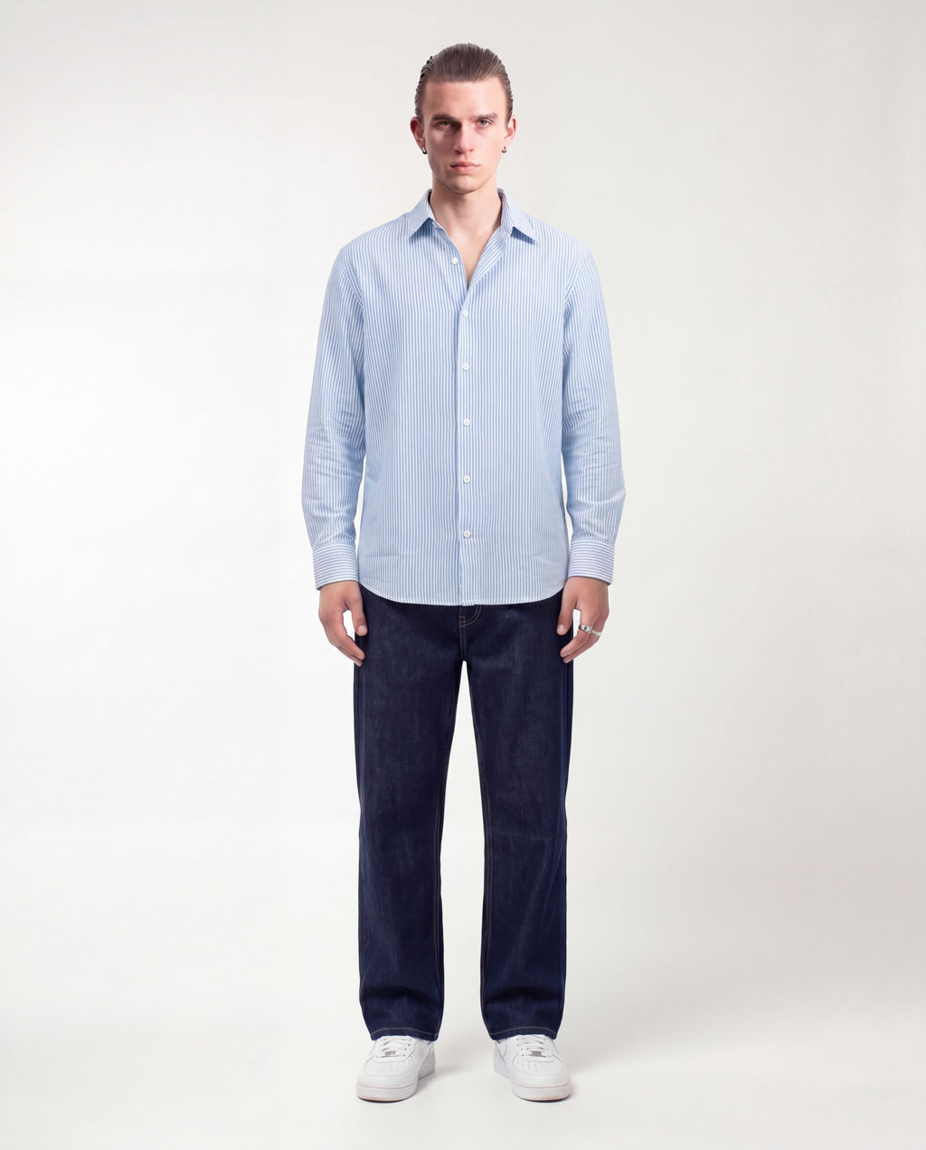 Oxford Blue Striped Shirt