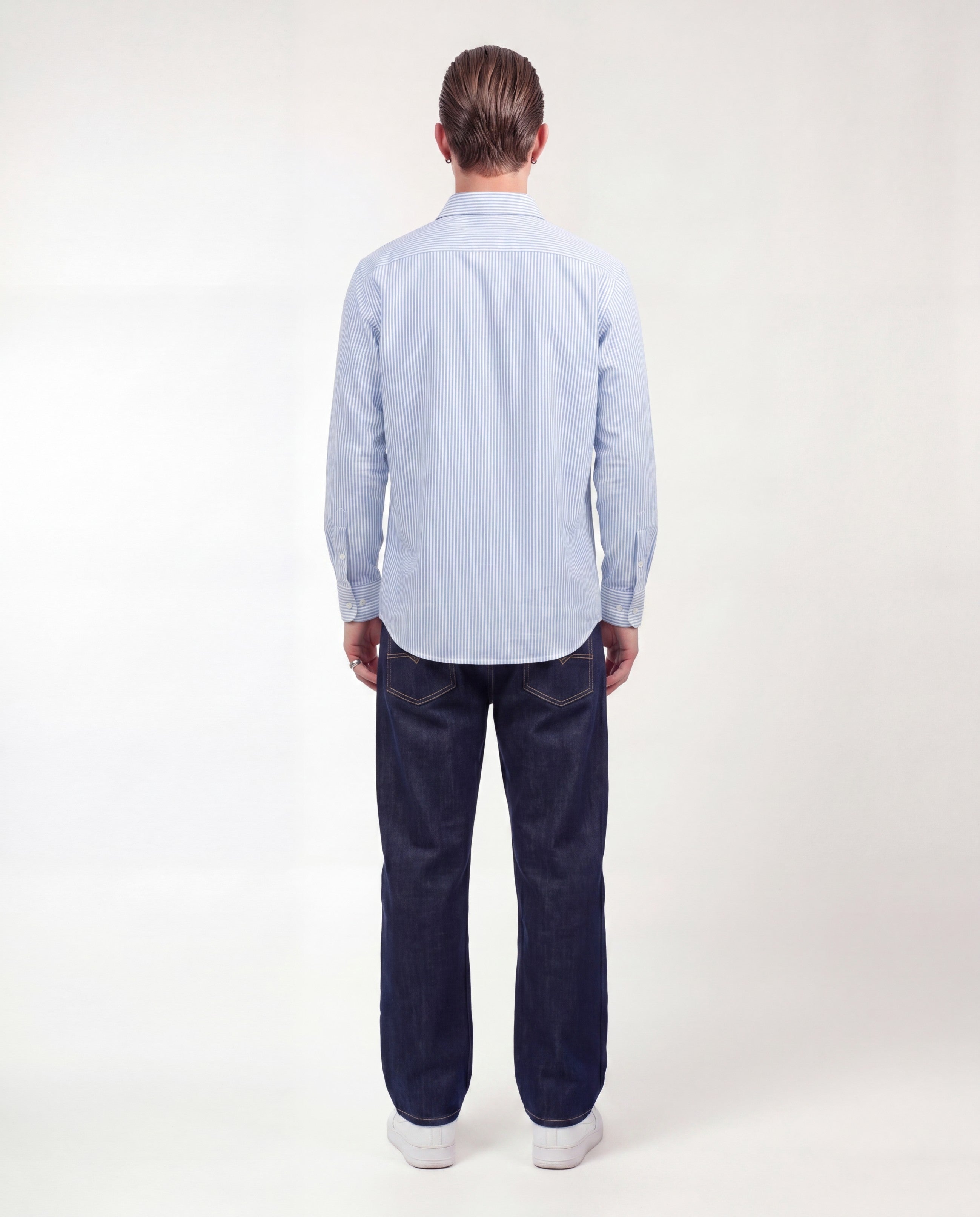 Oxford Blue Striped Shirt