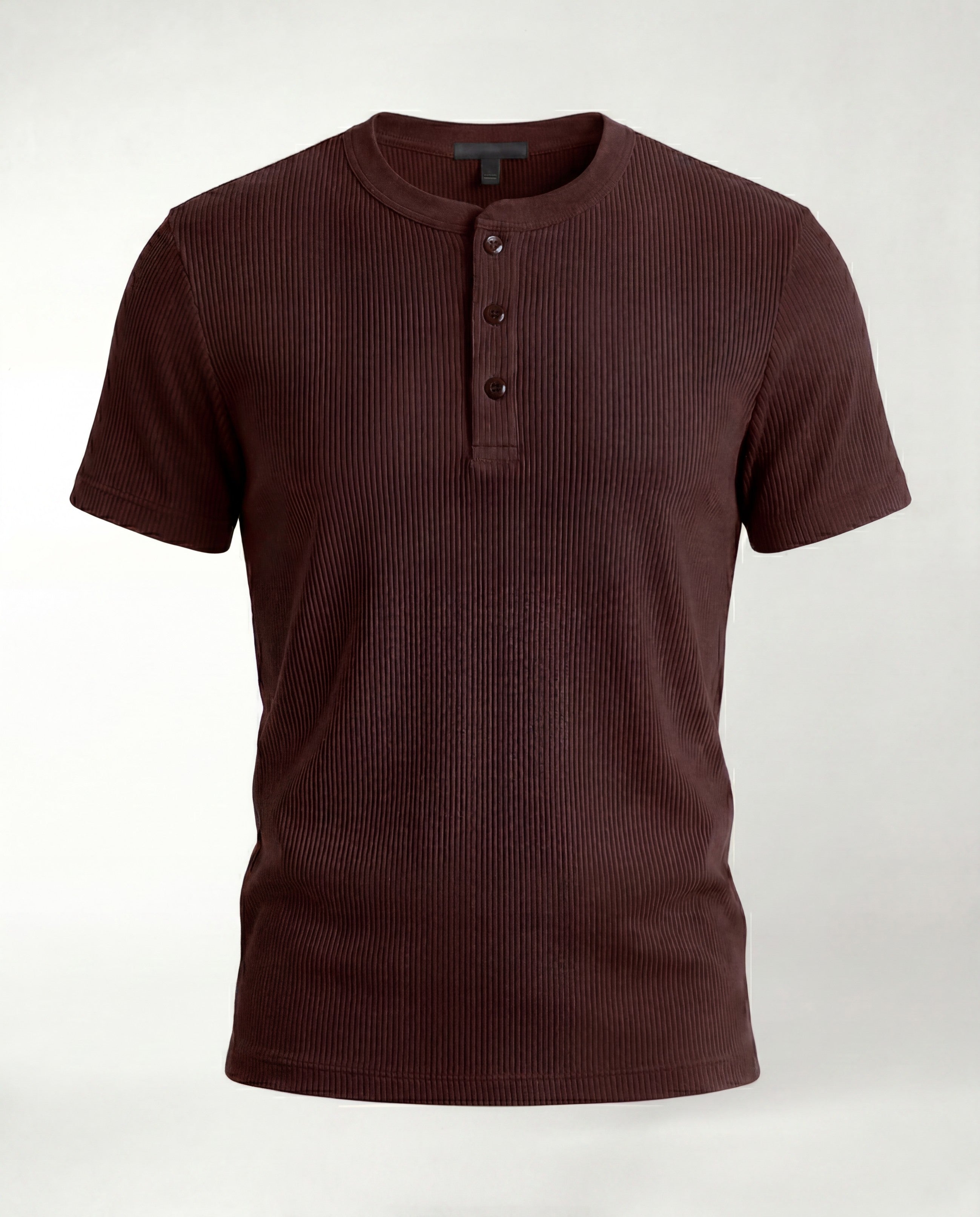 Espresso Brown Henley