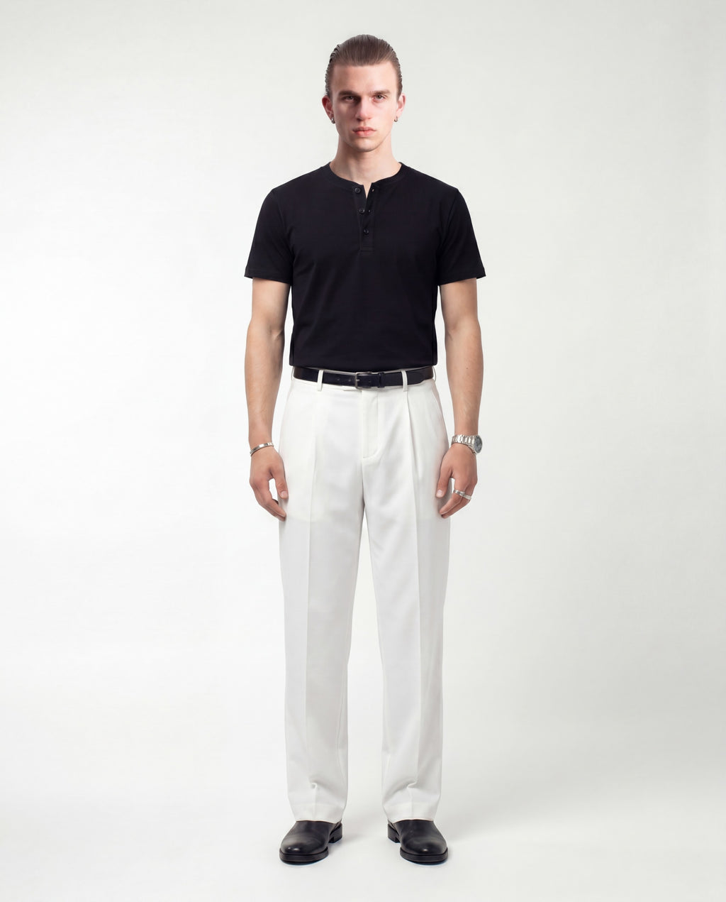 White Tailored Trousers