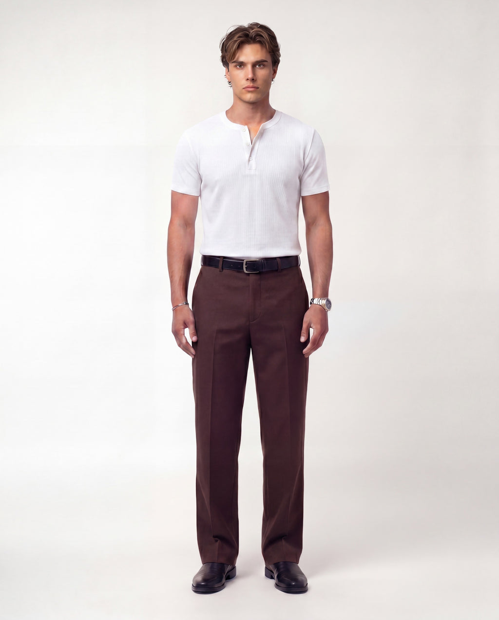 Brown Tailored Trousers