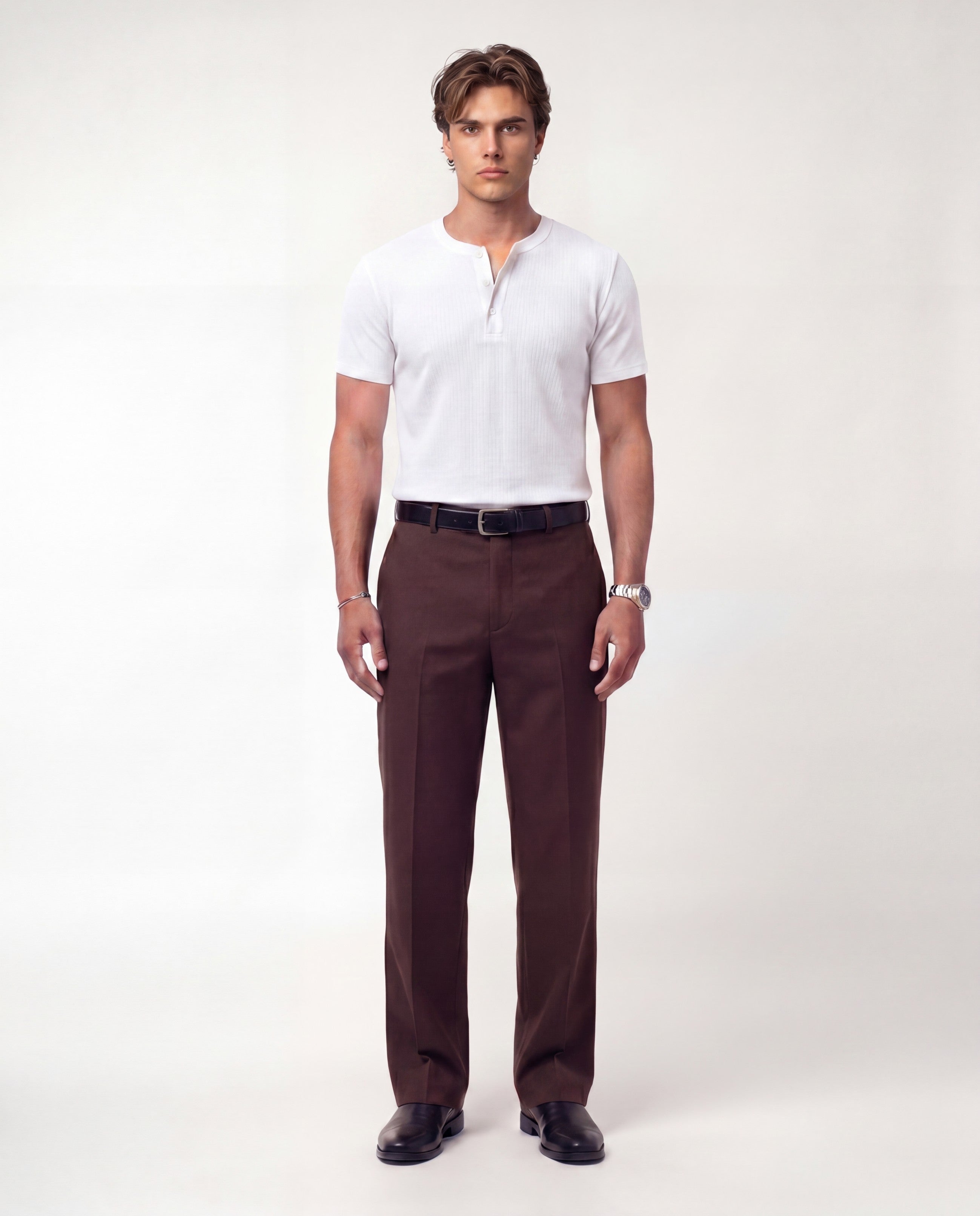 Brown Tailored Trousers