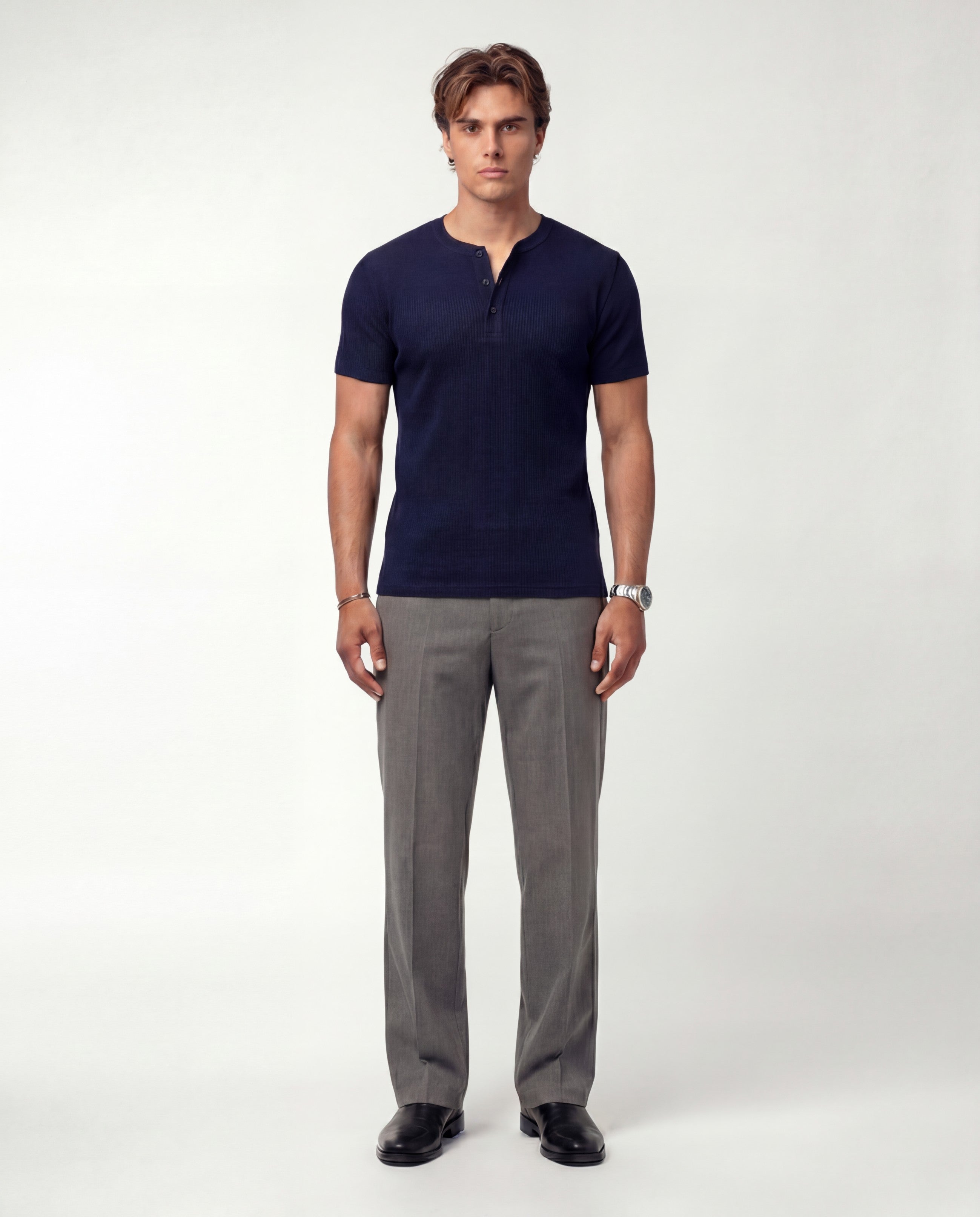 Deep Navy Henley