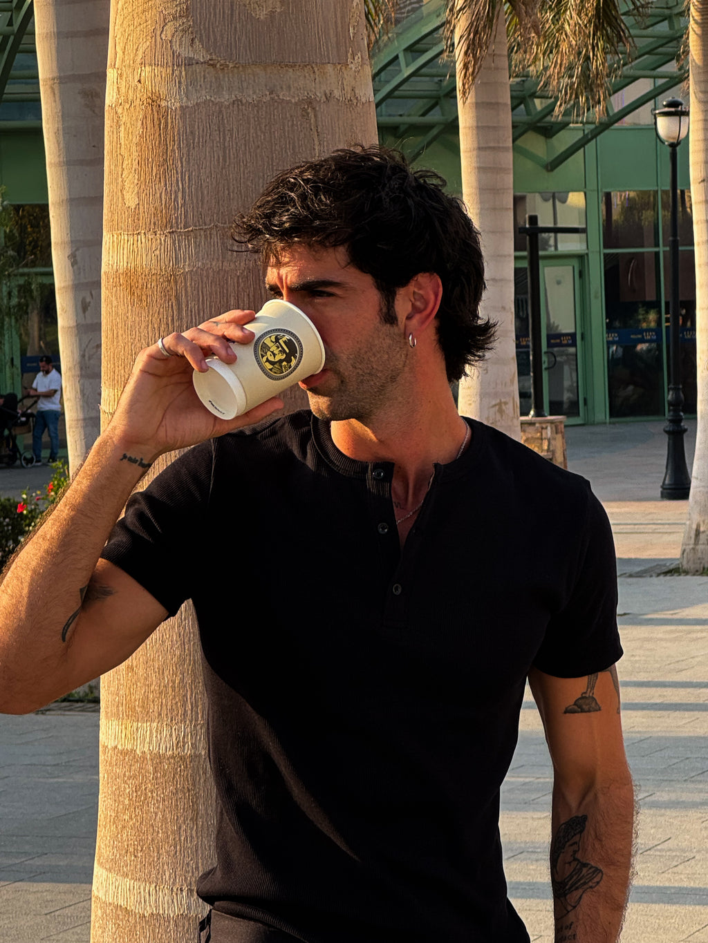 Midnight Black Henley